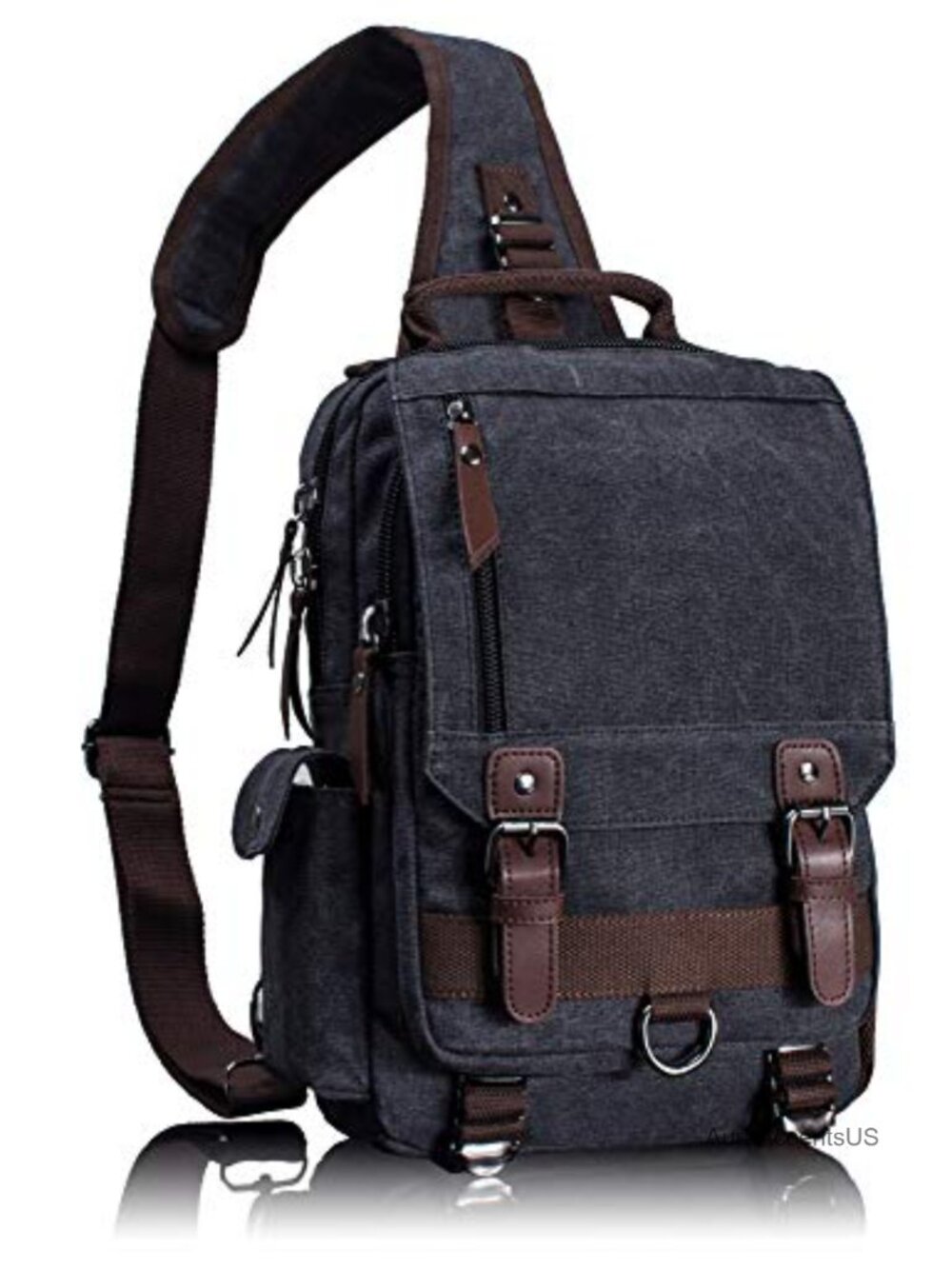 Canvas Messenger Bag Crossbody Shoulder Sling Travel Work Daily Use